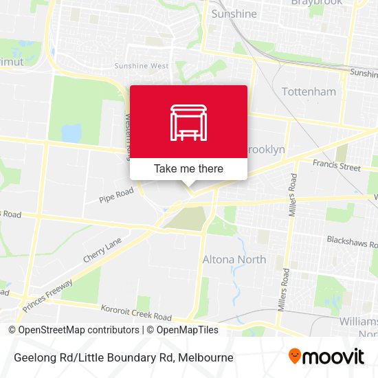 Geelong Rd/Little Boundary Rd map