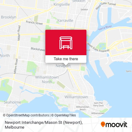 Mapa Newport Interchange / Mason St