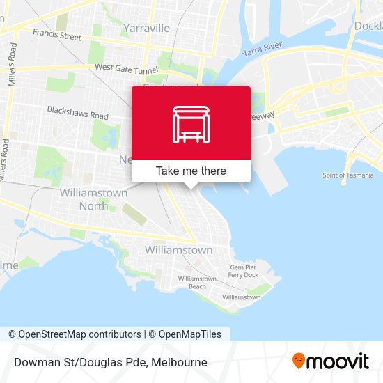 Dowman St/Douglas Pde map