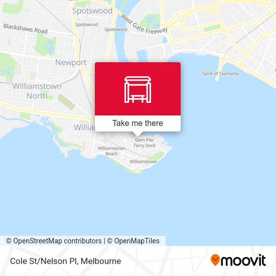 Cole St/Nelson Pl map