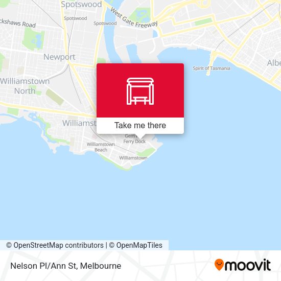 Nelson Pl / Ann St (Williamstown) map