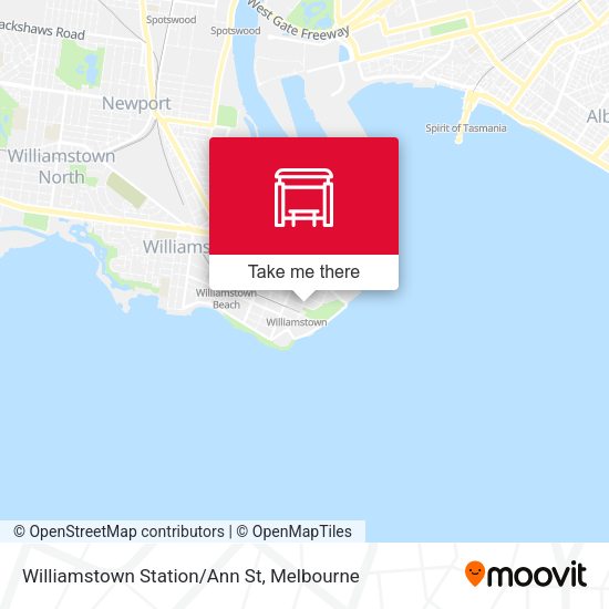 Williamstown Station/Ann St map