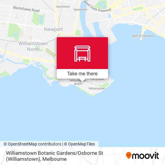 Mapa Williamstown Botanic Gardens / Osborne St