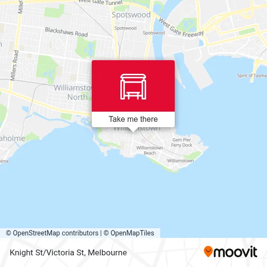 Mapa Knight St/Victoria St