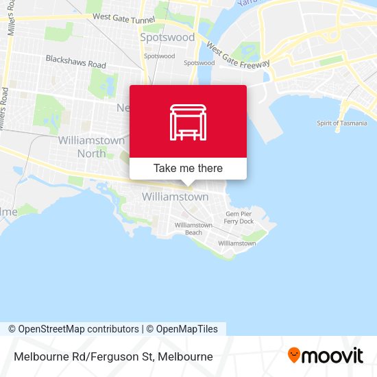 Melbourne Rd/Ferguson St map