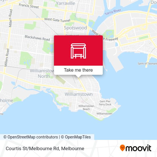 Courtis St/Melbourne Rd map
