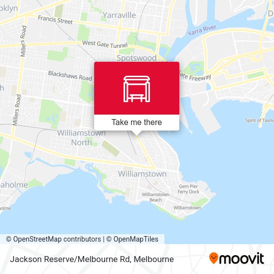 Jackson Reserve/Melbourne Rd map