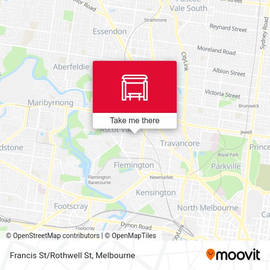 Francis St/Rothwell St map