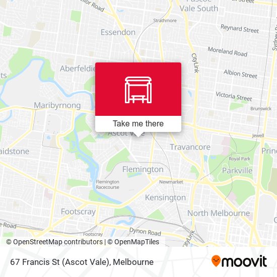 67 Francis St (Ascot Vale) map