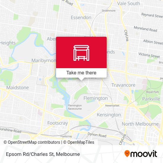 Epsom Rd/Charles St map