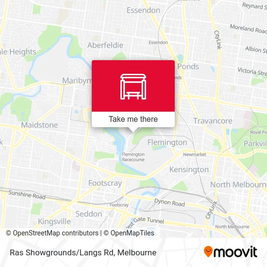 Mapa Ras Showgrounds/Langs Rd