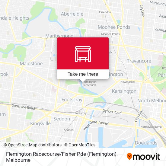 Flemington Racecourse / Fisher Pde map