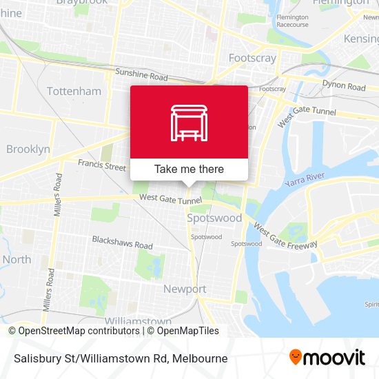 Salisbury St/Williamstown Rd map