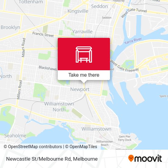 Newcastle St/Melbourne Rd map