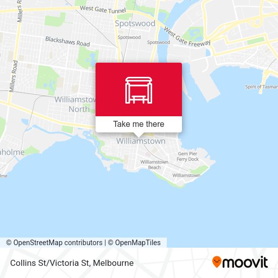Collins St/Victoria St map