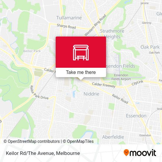 Keilor Rd/The Avenue map