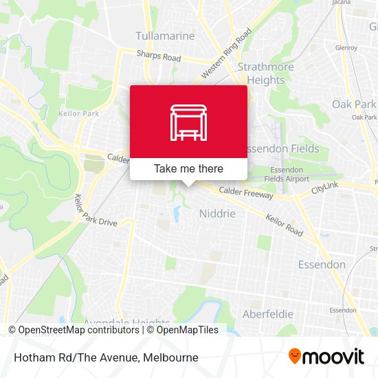Hotham Rd/The Avenue map