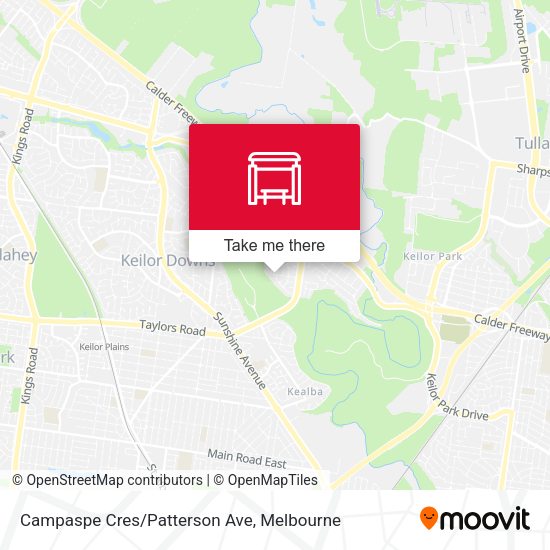 Campaspe Cres/Patterson Ave map