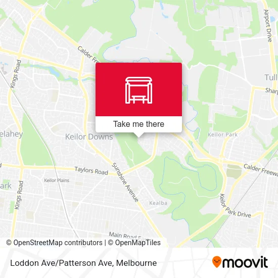 Loddon Ave/Patterson Ave map