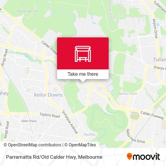 Parramatta Rd/Old Calder Hwy map