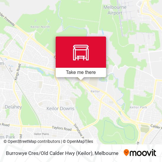 Burrowye Cres / Old Calder Hwy (Keilor) map