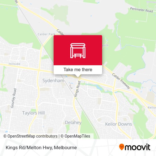 Kings Rd/Melton Hwy map