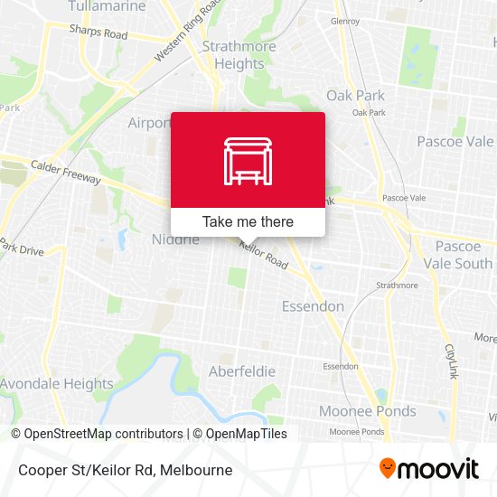 Cooper St/Keilor Rd map
