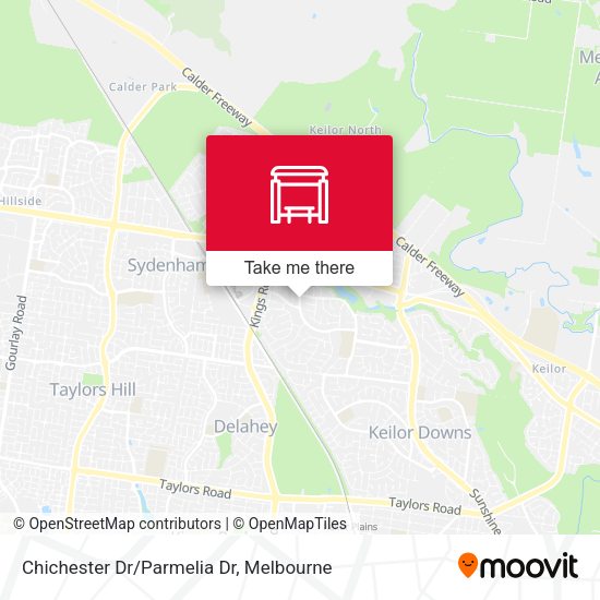 Chichester Dr/Parmelia Dr map