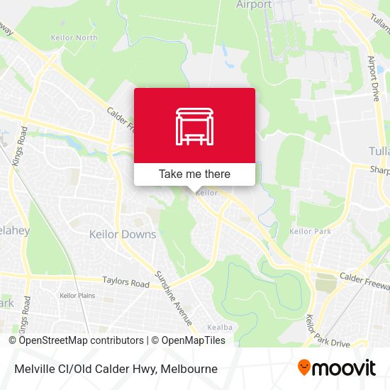 Melville Cl/Old Calder Hwy map
