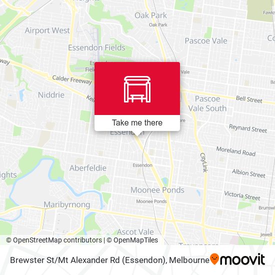 Mapa Brewster St / Mt Alexander Rd (Essendon)