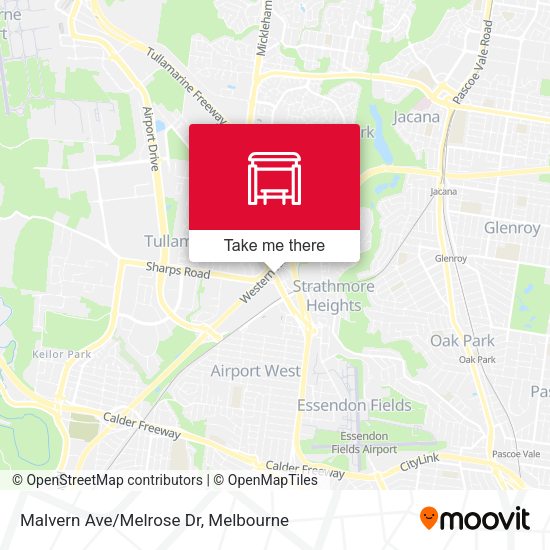 Malvern Ave/Melrose Dr map