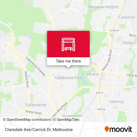 Claredale Ave/Carrick Dr map