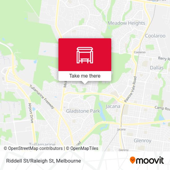 Riddell St/Raleigh St map