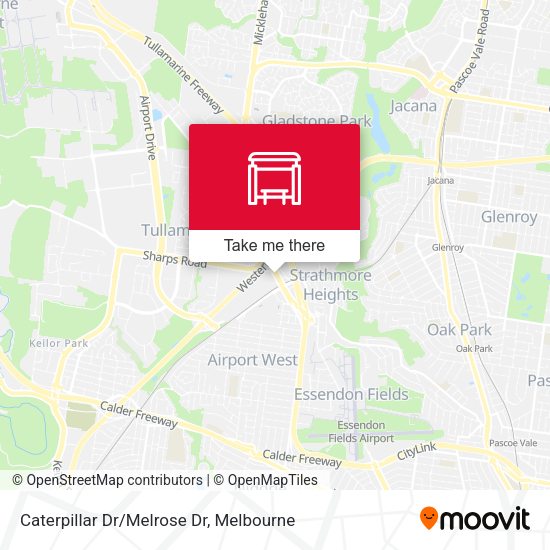 Caterpillar Dr/Melrose Dr map