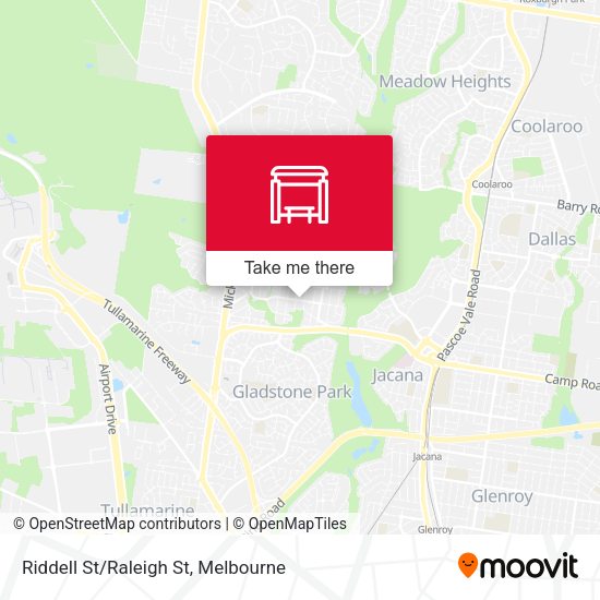 Riddell St/Raleigh St map