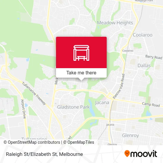 Mapa Raleigh St/Elizabeth St