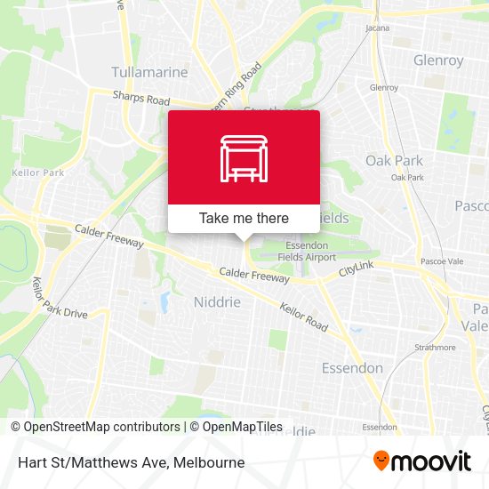 Hart St/Matthews Ave map