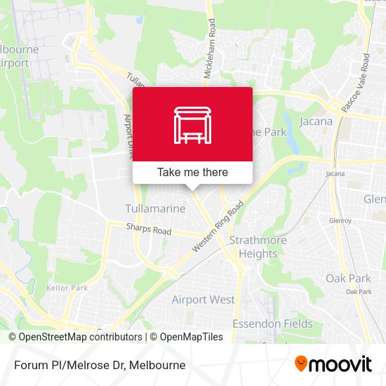 Forum Pl/Melrose Dr map