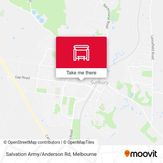 Salvation Army/Anderson Rd map