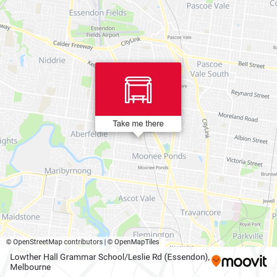 Lowther Hall Grammar School / Leslie Rd (Essendon) map