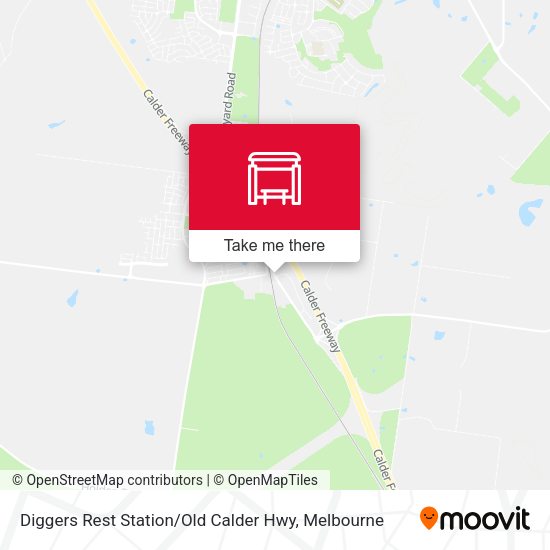 Diggers Rest Station / Old Calder Hwy map