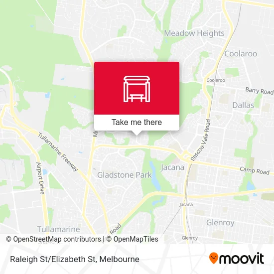 Mapa Raleigh St/Elizabeth St