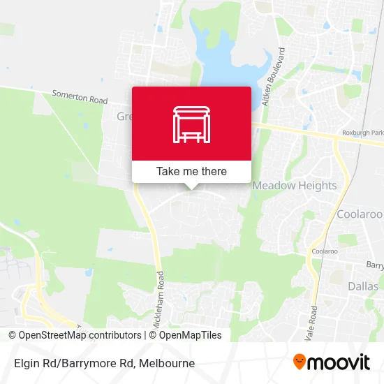 Mapa Elgin Rd/Barrymore Rd