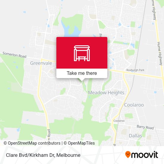 Clare Bvd/Kirkham Dr map