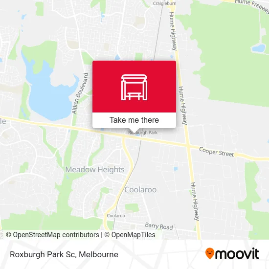 Mapa Roxburgh Park Sc