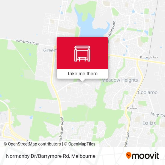 Normanby Dr/Barrymore Rd map