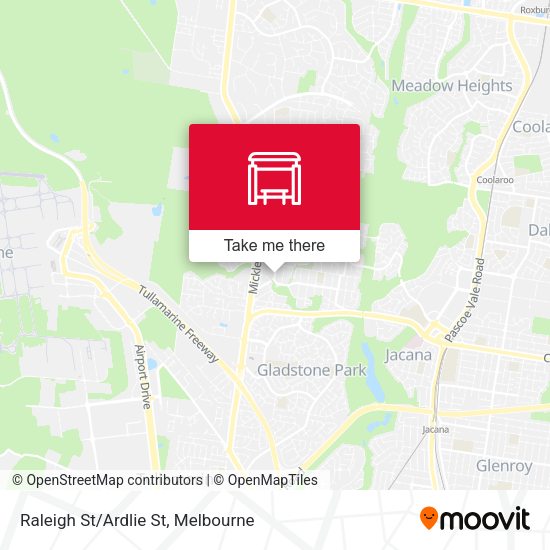 Raleigh St/Ardlie St map
