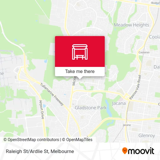 Mapa Raleigh St/Ardlie St