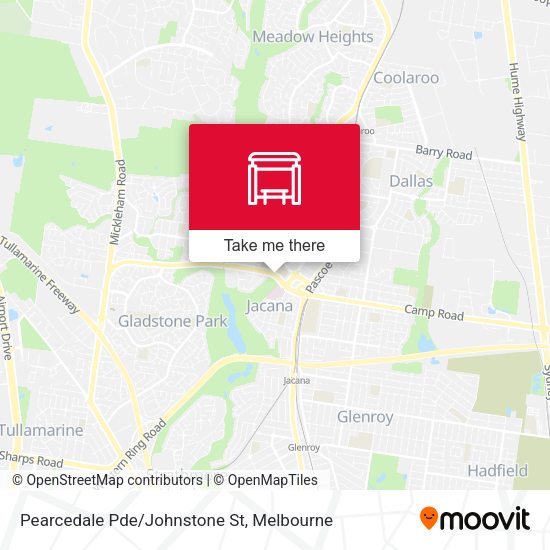 Pearcedale Pde/Johnstone St map