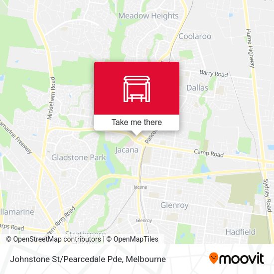 Johnstone St/Pearcedale Pde map